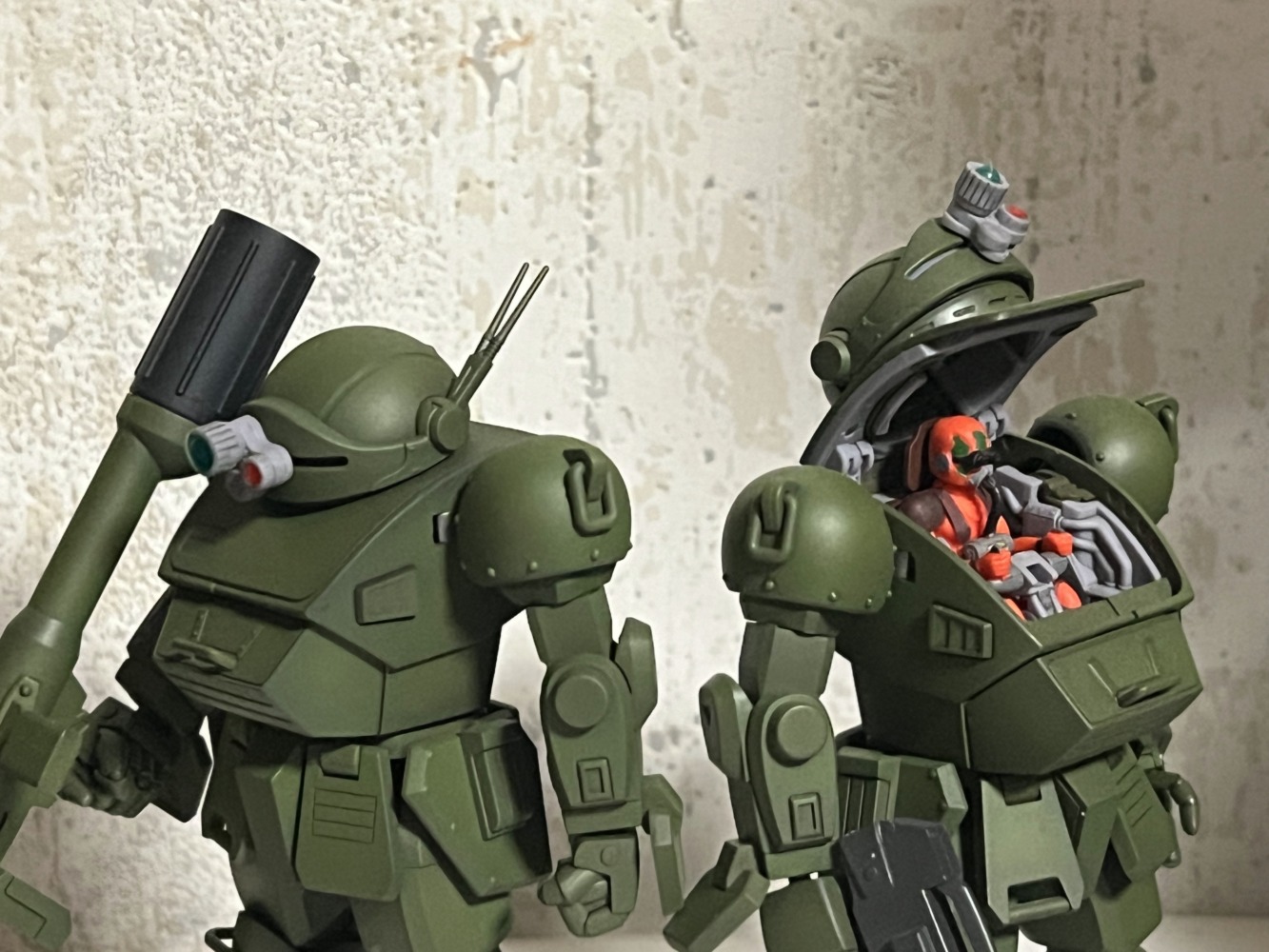 マイティ　HG スコープドッグ　拡張キット　グラデーション塗装完成品 プラモ製作レビュー】拡張パーツセットでHGスコープドッグ2(SA
